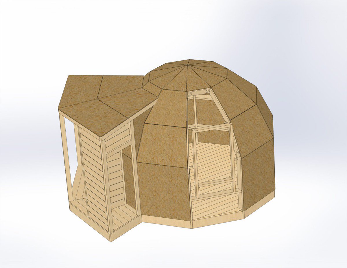 dobrosfera's tweet image. Продолжается проектирование и поиск оптимальной конфигурации жилой купольной бани Добросфера Q4. Стремимся к минимальной цене и самой простой конструкции #купольныйдом #добросфера #баня