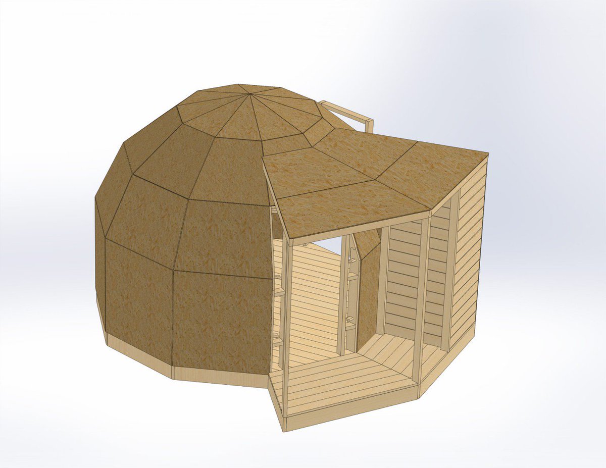 dobrosfera's tweet image. Продолжается проектирование и поиск оптимальной конфигурации жилой купольной бани Добросфера Q4. Стремимся к минимальной цене и самой простой конструкции #купольныйдом #добросфера #баня