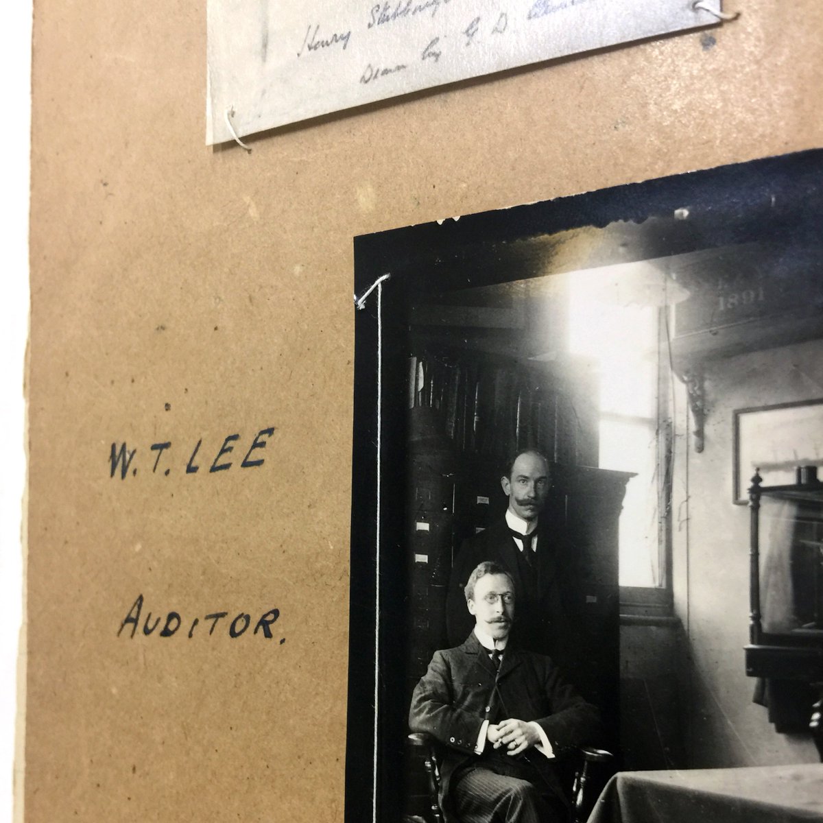seamuseum_'s tweet photo. Conservator @LucillaRonai spotted this curious detail on a collection object recently: This photograph was sewn, not glued, to it's backing paper. Still better for the object than a chemical adhesive #ANMMConservation #sewing #conservation https://t.co/vOUPwouwbq