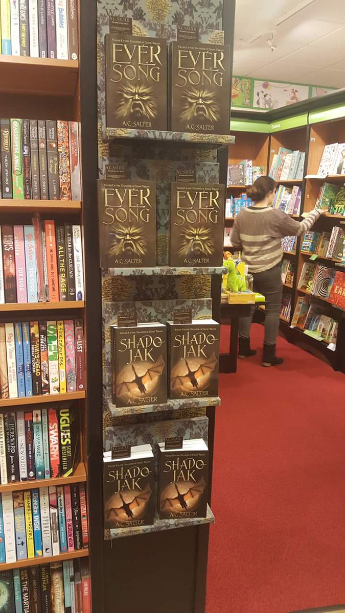 Love this display - signed copies still available at #Waterstones #Cheltenham.
📖✒📚 #fantasy #vikings #fairytale #steampunk #romance #elves #dragons #HarryPotter