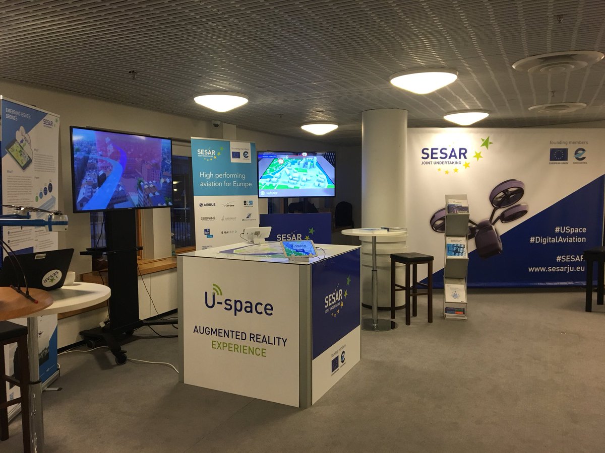 SESAR_JU's tweet photo. Come and visit the #SESAR stand @EASA @Trafi_Finland #drone2017 conference to see #USpace in action https://t.co/CGquBdKjuz