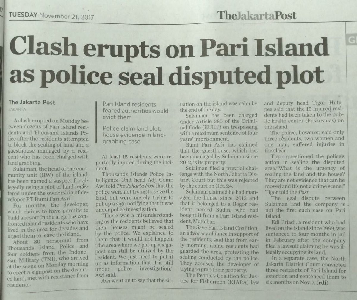 walhinasional's tweet photo. #SavepariIsland #SavePulauPari #SaveSmallIslands #StopKriminalisasi #StopCriminalization @jokowi @susipudjiastuti @aniesbaswedan @DivHumasPolri @KSPgoid https://t.co/DH8dnD7Fvr