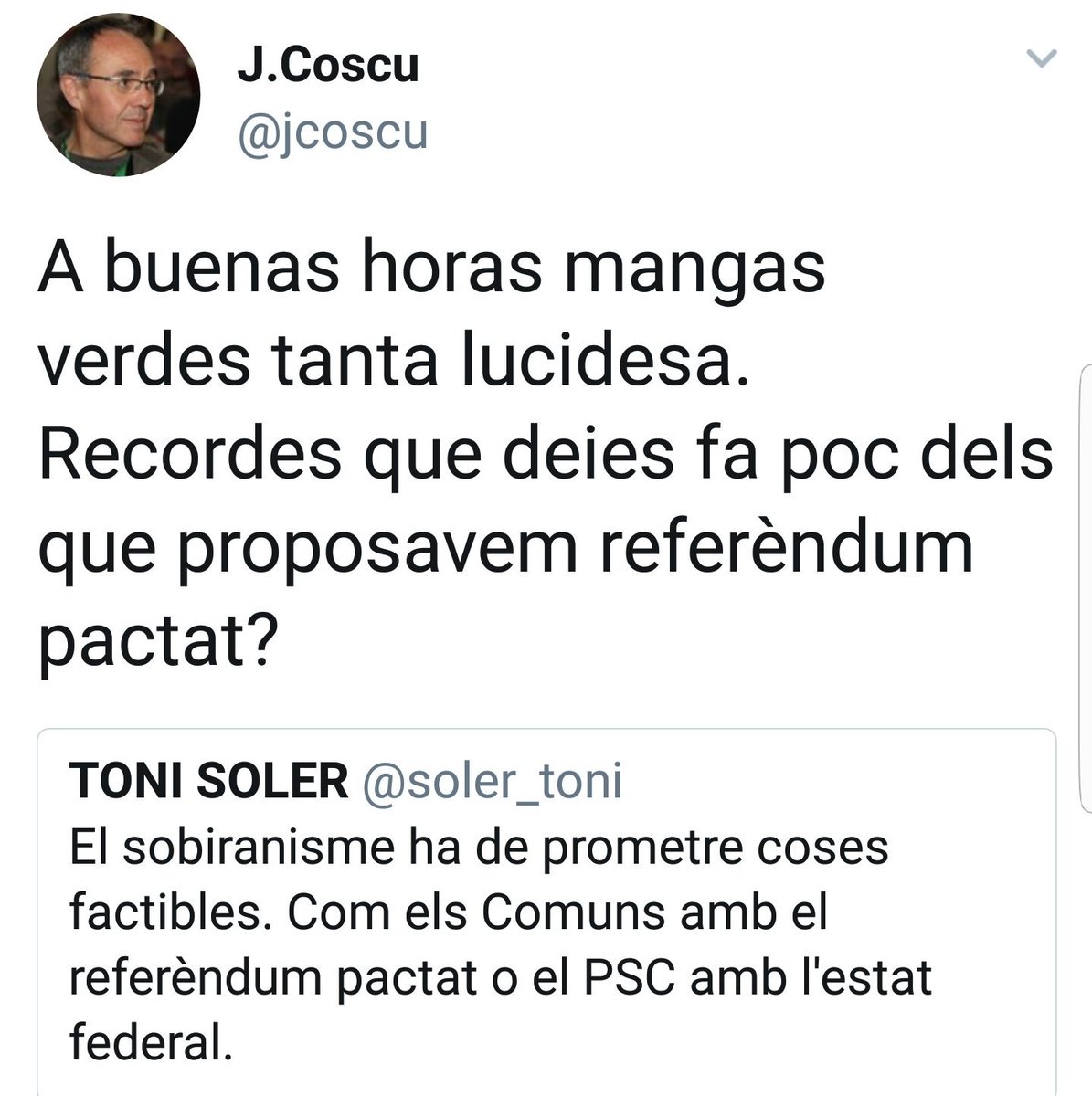 MainatJM's tweet photo. El @jcoscu, com el Sheldon,  té greus dificultats per captar els sarcasmes... https://t.co/lBWQcQDWyd