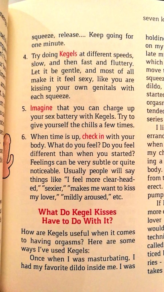 FlorDeVicky's tweet photo. ๐ Besos Kegel ๐
Gracias @AnnieSprinkle por este maravilloso manual orgรกsmico ๐ค #PlanetOrgasm https://t.co/J3alEYJcNy