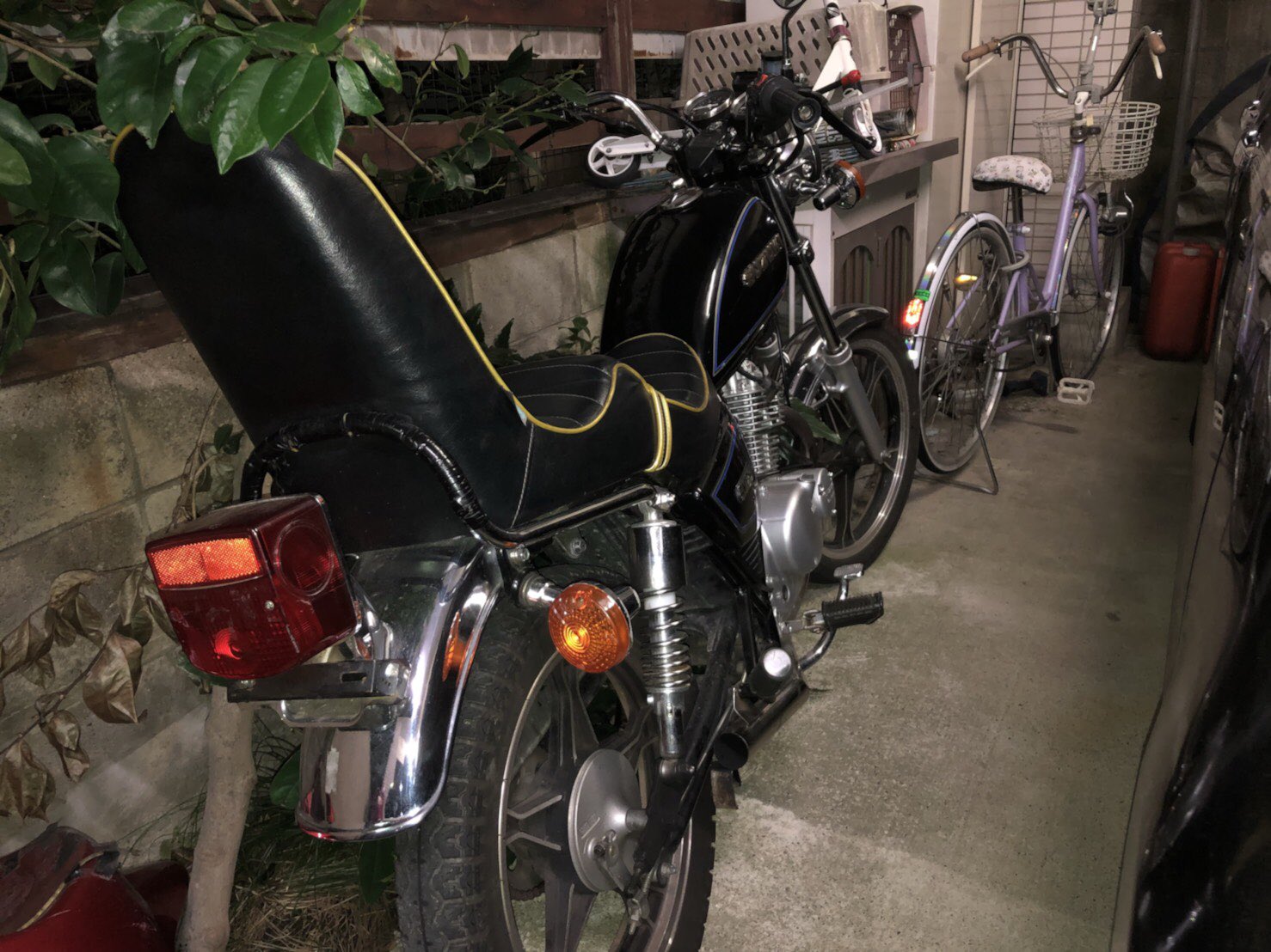 gn125 三段シート