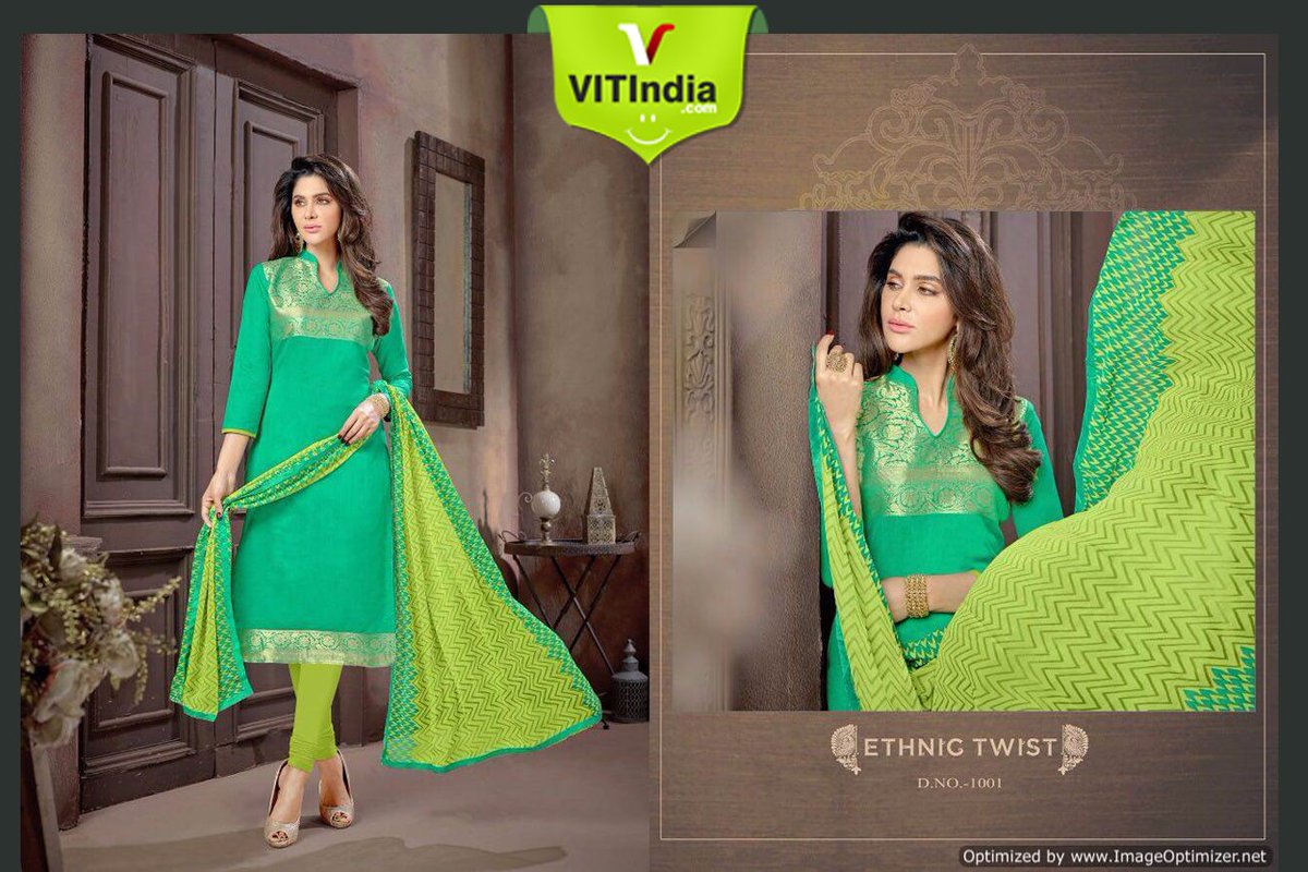 vitindia7's tweet photo. AVC-Zarna Silk
Specification :
NAME : AVC-Zarna Silk
TOTAL DESIGN : 12
PER PIECE RATE : 595/-
FULL CATALOG RATE : 7140/-
WEIGHT : 8
Type : Designer Dress Material
MOQ : Minimum 12 Pcs.
Fabric Description : Top – Banarasi Jacquard | Bottom – Cotton | Dupatta – Chiffon printed with https://t.co/IZvCBxWTag
