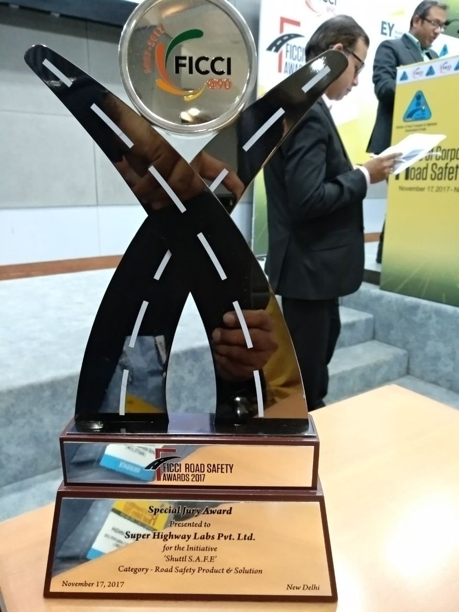 Shuttl_Ind's tweet photo. Shuttl is fast becoming the safest way to commute

We have received the special jury award from @ficci_india for our Shuttl S.A.F.E. initiative https://t.co/uztp7CVOk1