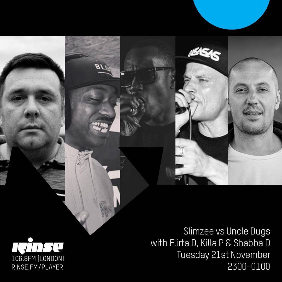 LDNDnBPromo's tweet photo. TONIGHT!! Tune in to @dj_slimzee on @RinseFM 11-1am for the #JUNGLEvsGRIME takeover with @Uncledugs. Perfect prep for this Friday's #RompasReggaeShack @Snowbombing warm-up at @The_Nest Tickets here: https://t.co/0P8ImQK71q https://t.co/DQpc4RWqhc