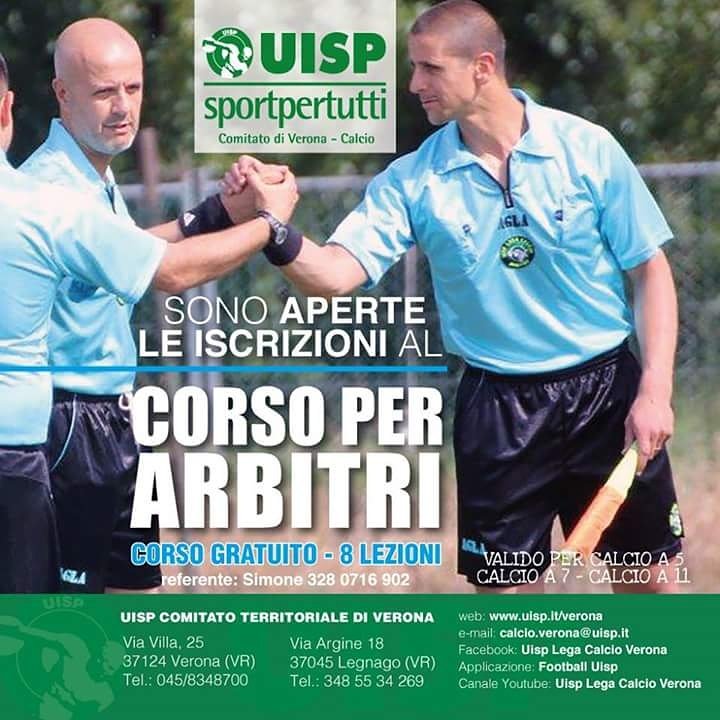 UISPVeronaAPS's tweet photo. Questa sera ore 20.30 presso la sede di #Legnago in via Argine, parte il Corso per diventare #Arbitro organizzato dalla Struttura Calcio #Uisp #Verona,  gratuito e aperto a tutti. Informazioni: Simone 3280716902 
#Uisp #SportPerTutti  #CalcioUispVerona #Calcio5 #Calcio7 #Calcio11 https://t.co/OSIjNXI5Ur