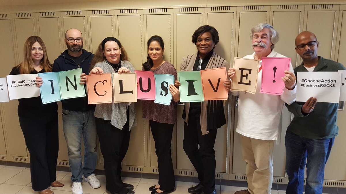 MsRLotey's tweet photo. We work together to ensure we're inclusive! #differentposes #noticethepaper #noticethefonts #BuildClimate #ChooseAction #Bullyingawarenessweek #shssbusiness @SandalwoodH_SS @SandalwoodDECA @PeelSchools @ClimatePeel https://t.co/hIPkUSoLyi