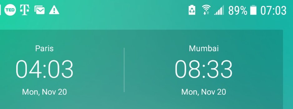 Kids what time is it ? 
You have three hours...