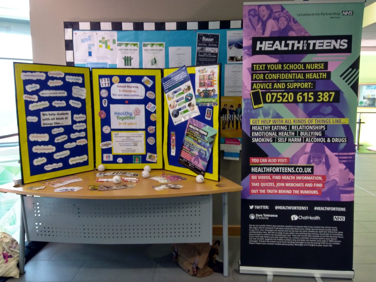 @southleicestercollege <a href="/healthytogether/">Healthy Together</a> <a href="/NHSDigital/">NHS England Transformation</a> <a href="/oadby/">Oadby</a>&amp;wigston @HealthForTeens1 <a href="/healthforkids/">Fruitables</a> <a href="/ChatHealthNHS/">ChatHealth NHS</a>