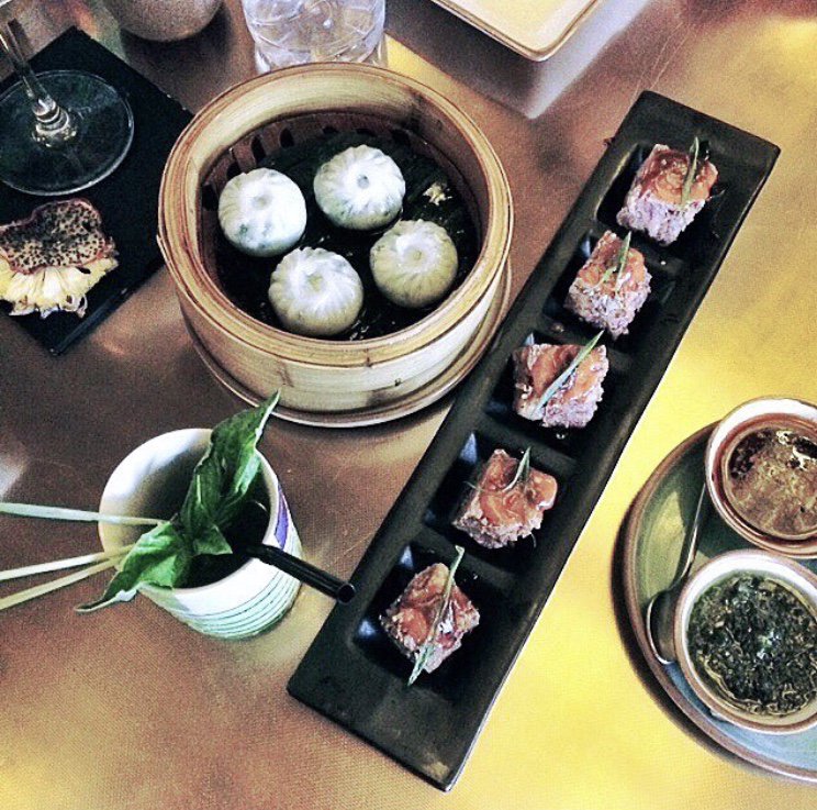 GongModernAsian's tweet photo. A glimpse of the Pan-Asian meal that awaits you at Gong! 
What is it that you prefer more, Dimsums or Sushi? 
#StrikeTheGong #Pune #Dimsum #Sushi https://t.co/CmmQJp3KyS