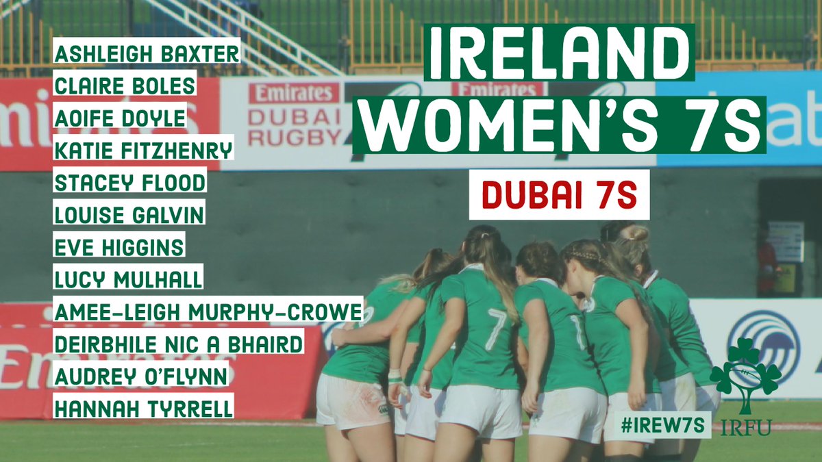 Squad Announcement: Here's the Ireland Women's team to compete at the Dubai 7s on the 30th Nov/1st Dec. #IreW7s #Dubai7s
