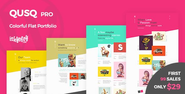 NulledNerd's tweet photo. Qusq Pro v1.2 - Flat #Colorful #Portfolio #WordPress #Theme
https://t.co/9i6C9WgzNQ https://t.co/J2OttpCEJA