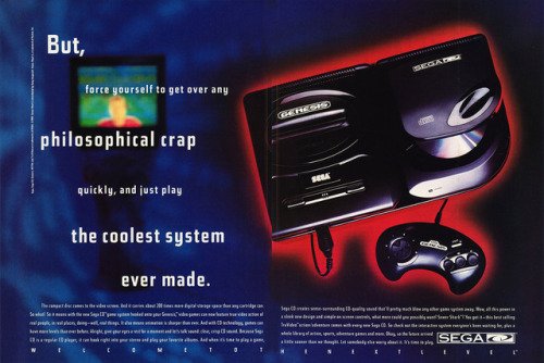 CoolBoxArt's tweet photo. Sega CD / Print ad / Sega / 1995 https://t.co/2upi7580z7