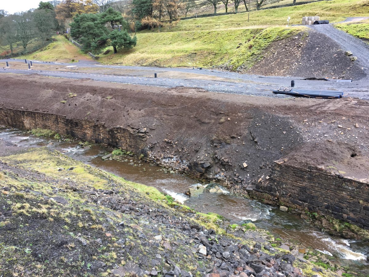 GeoscienceEA's tweet photo. .@EnvAgency working in #partnership with @CoalAuthority protecting #rivers from #pollution by abandoned #leadmines at #Carrshield in @NorthPennAONB. The works will decrease pollution of the River West Allen & prevent further collapse of a 19th century dry stone wall #minewater https://t.co/QVzJKBAu9F