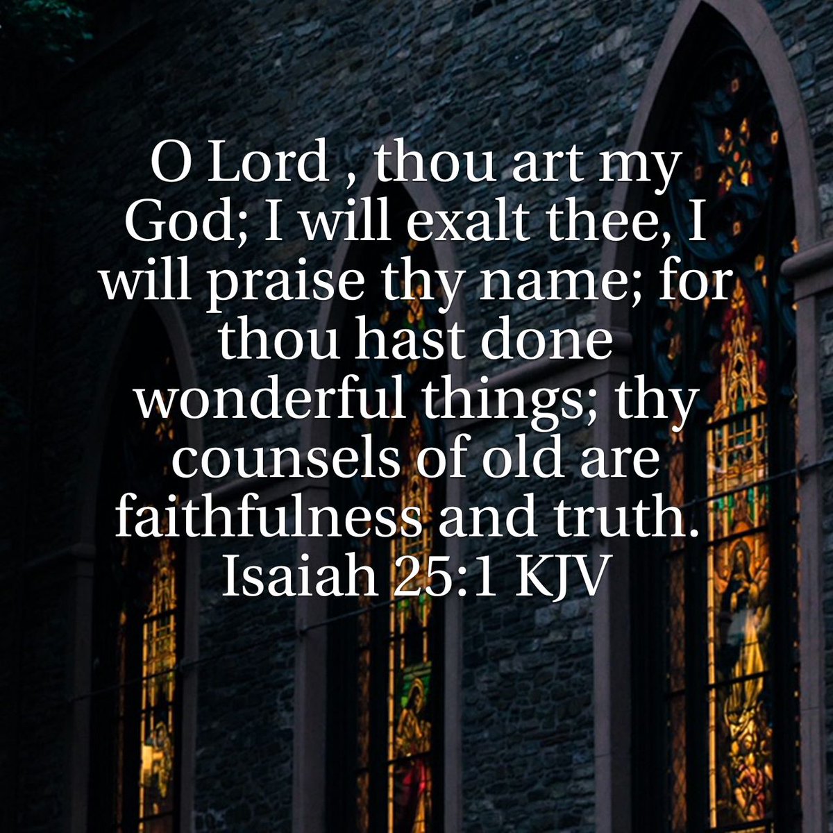 christiangaming's tweet photo. O Lord , thou art my God; I will exalt thee, I will praise thy name; for thou hast done wonderful things.... https://t.co/QaMfDWYOaX