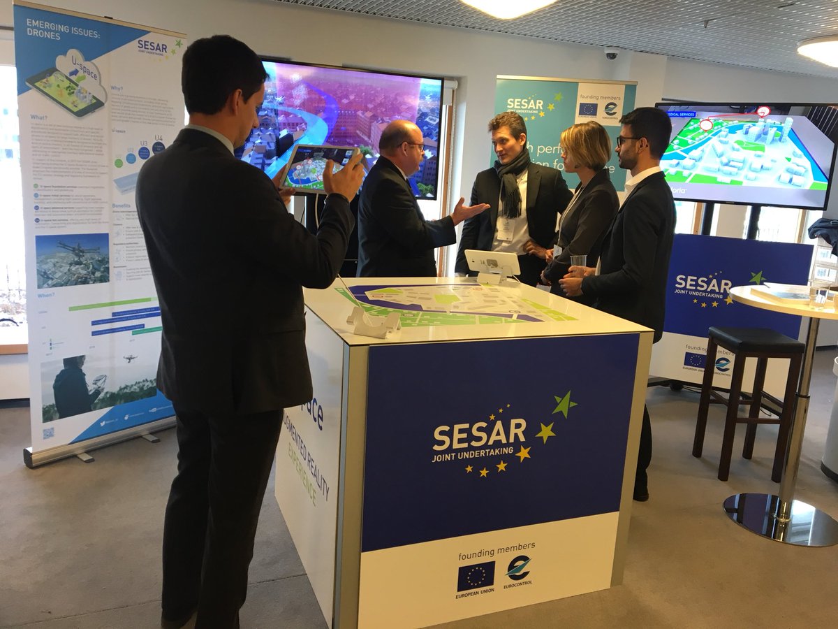 SESAR_JU's tweet photo. Want to understand how #USpace will work in practice? Come and visit the #SESAR stand #drone2017 @Trafi_Finland @EASA https://t.co/4RKNsqnHl7