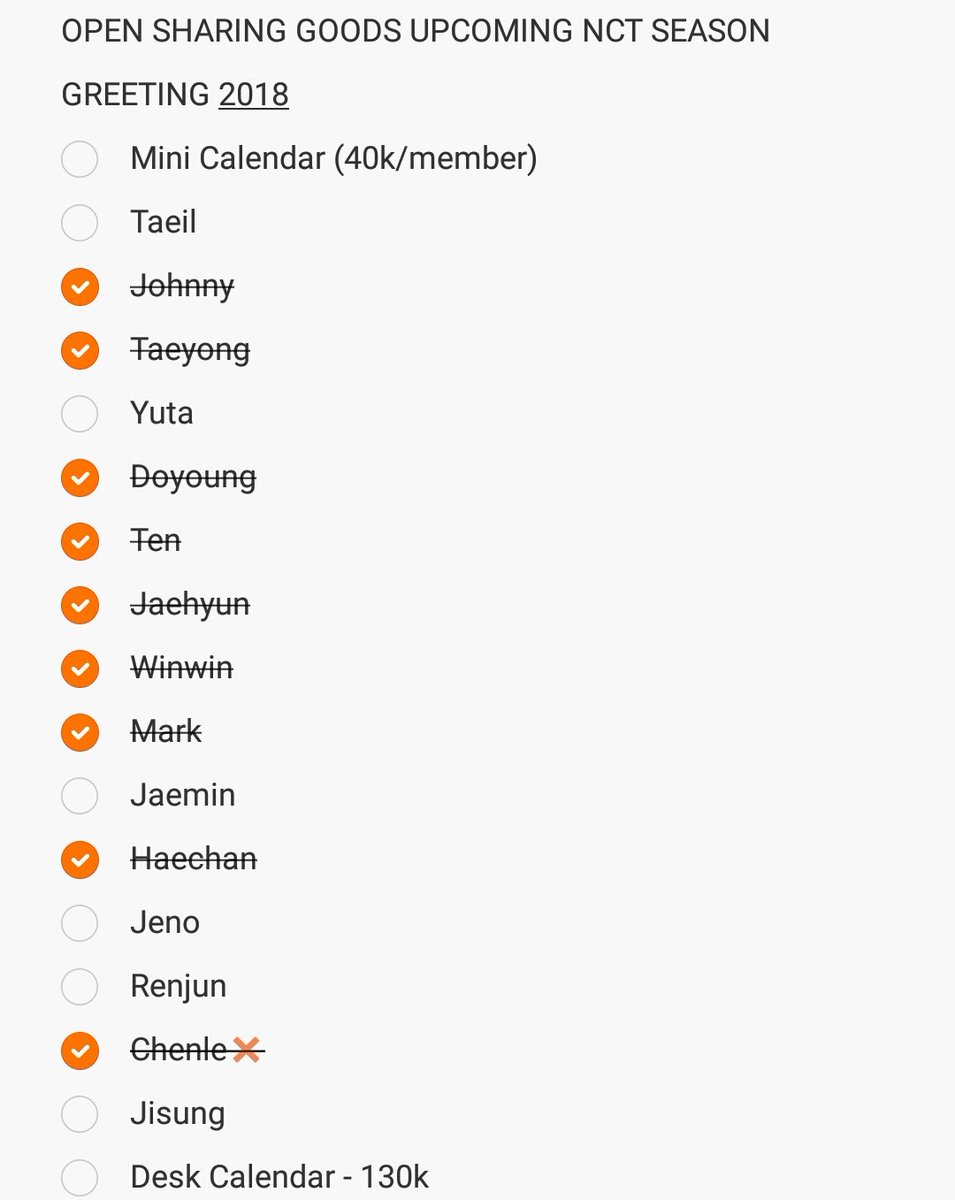 by_mirukitta's tweet photo. [WTS] SHARING GOODS UPCOMING NCT SEASON GREETING 2018! Please RT @NCTtrade_INA https://t.co/fpd3x1TiFQ