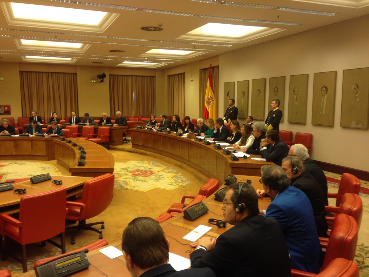 El presidente palestino en el congreso de los diputados.