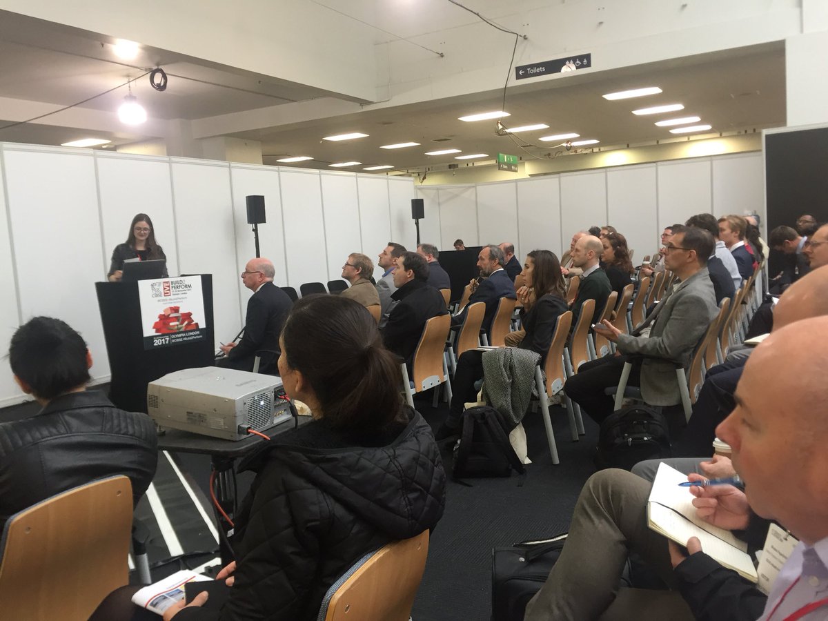Full house at <a href="/ClaraBagG/">Clara Bagenal George</a> session at <a href="/CIBSE/">CIBSE</a> #Build2Perform -  As an industry we must work together for a zero carbon future