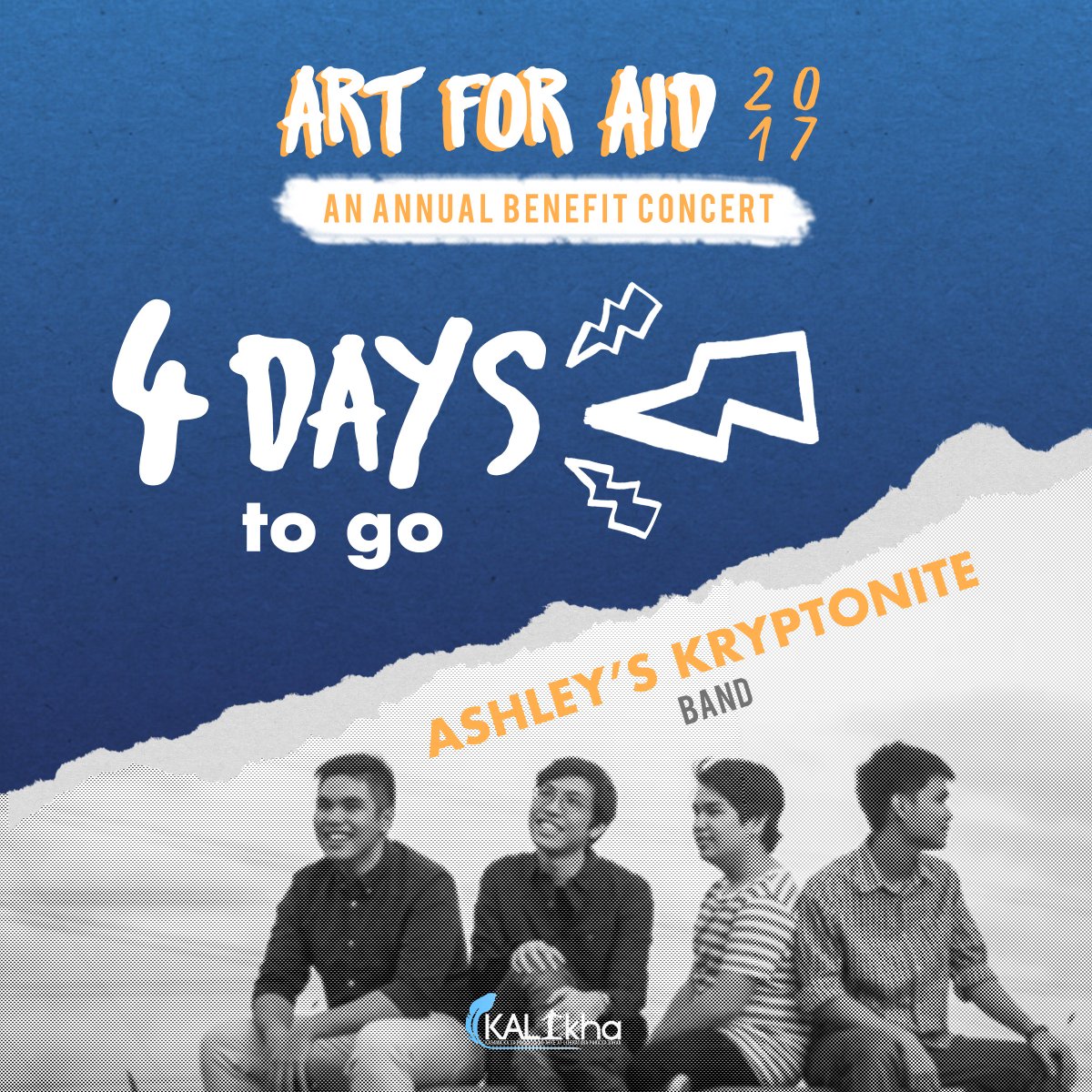 KALikhaUPD's tweet photo. 4 DAYS TO GO UNTIL #ARTFORAID2017!!!!!

Catch @_SorrySorryNa on November 25 at Tipanan, Maginhawa!

Doors open at 7pm

Tickets are at P150 for pre-selling* and P180 for door price* (*comes with 1 free drink) https://t.co/Zoc2f5xOmc