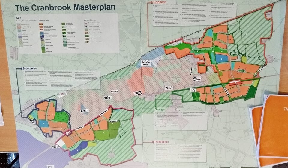 Have your say on the future of #CranbrookDevon. eastdevon.gov.uk/plancranbrook The map in the Younghayes Centre now has more helpful labels on it👍