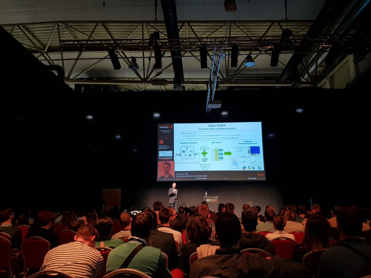 datasciconf's tweet image. Our first keynote speaker, Aleksander Pivk, delivered an amazing speech on Data Monetization using Open Data! #dsc3 #datasciconference