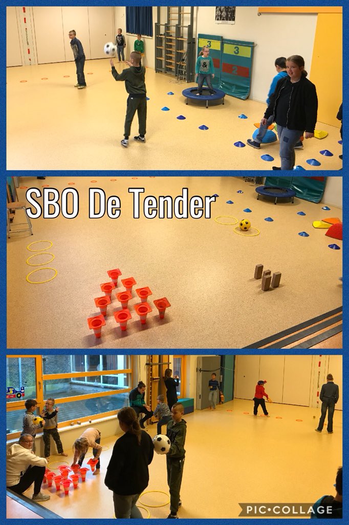 Door de regen niet naar buiten kunnen. Dan @BeweegWijs maar binnen!! #SBODeTender