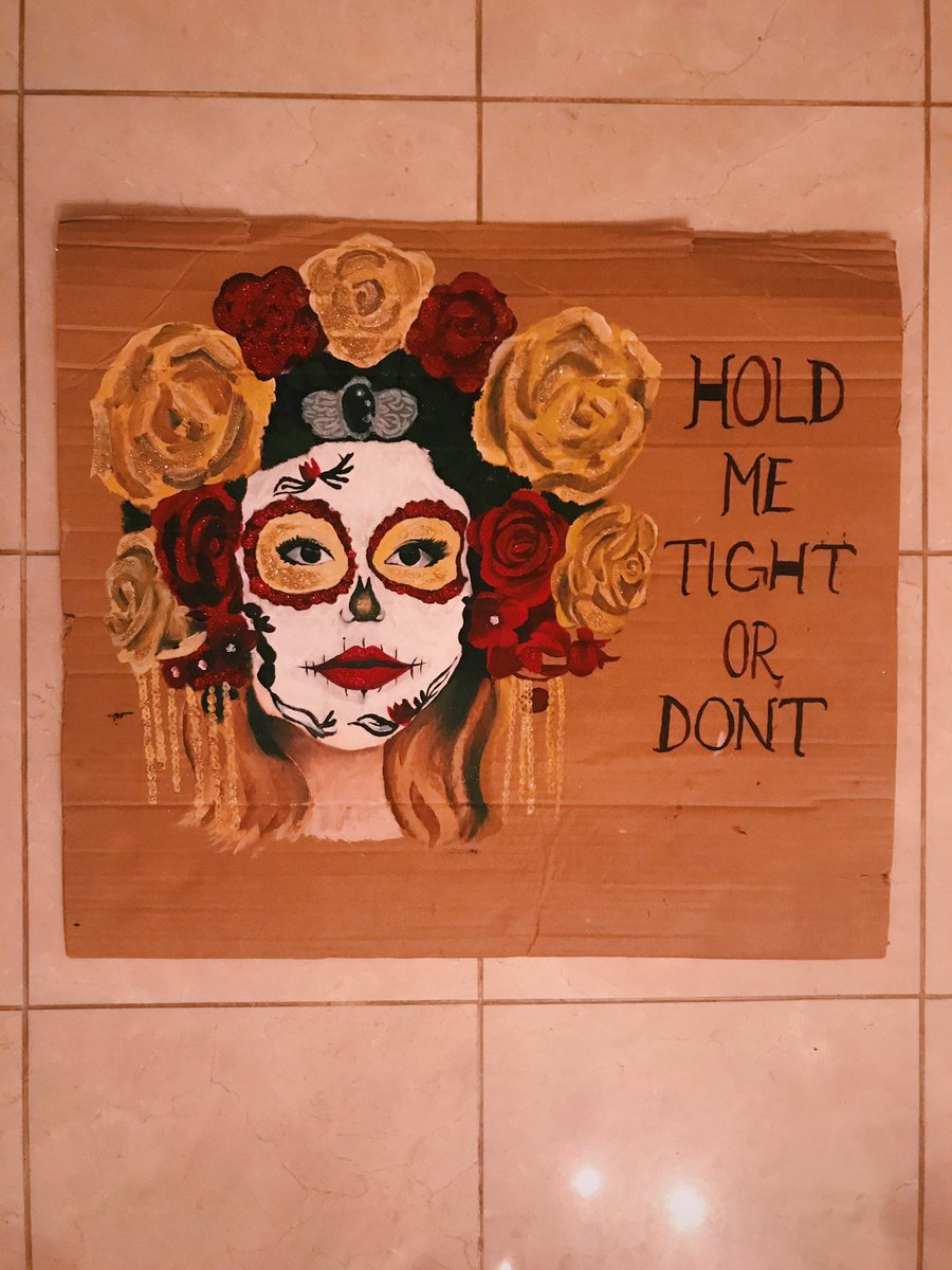 natserpiece's tweet photo. Hey @falloutboy I was bored and had your new song stuck in my head so I decided to paint a piece of cardboard :)) https://t.co/5cjShFQqWx