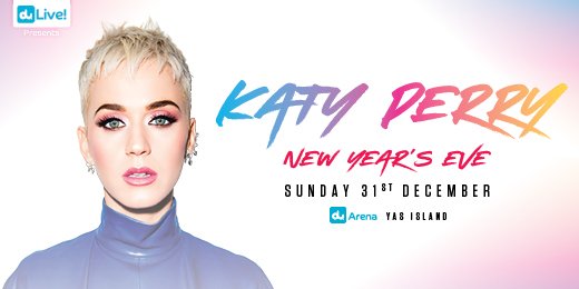 TicketmasterME's tweet photo. Katy Perry #NYEYAS Buy ur tickets now here: https://t.co/LFXfGWrlHN Is there a better way to celebrate #NYE ?? #KatyPerry https://t.co/ek7X5AeQVD