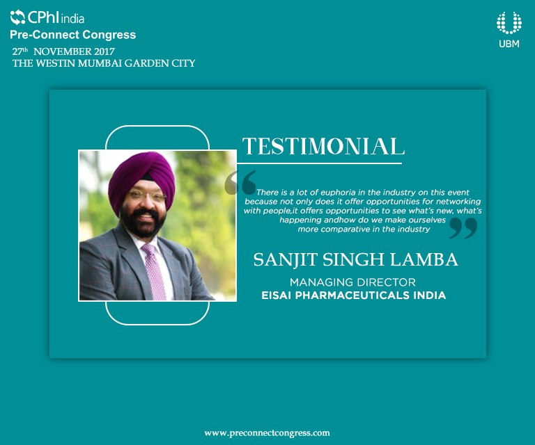 PreConnect2017's tweet photo. Hear what the industry experts have to say about Pre-Connect Congress. 
#IndiaPharmaWeek #PreConnectCongress #UBM https://t.co/jilp8Lme9c