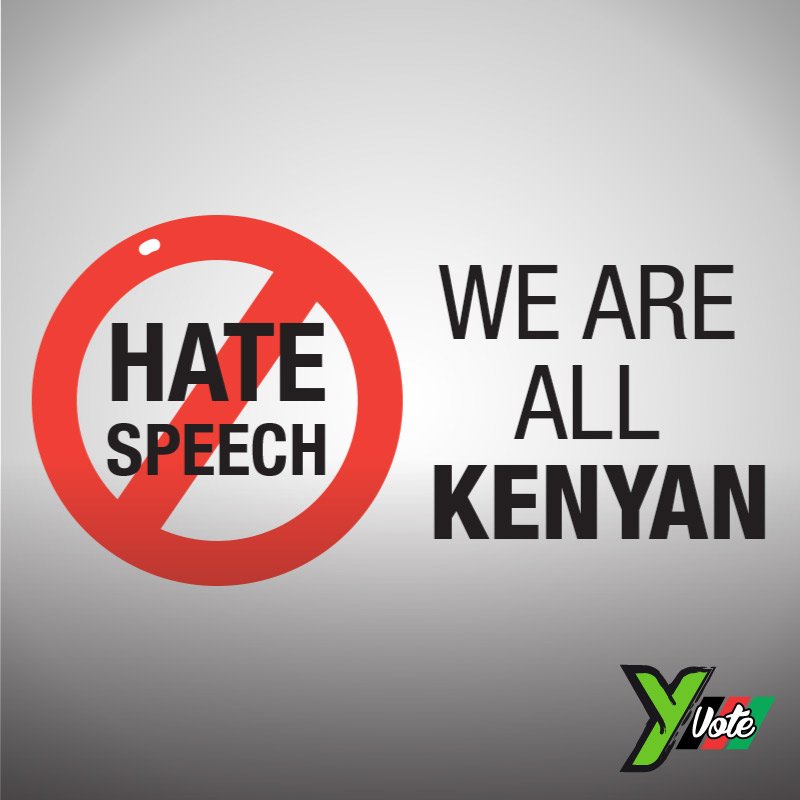 YvoteKenya's tweet photo. Join us in saying no to tribalism, ethnic profiling &amp; all forms of hate speech. Tweet us  your thoughts. #SupremeJudgment https://t.co/ubO3KJfUMG