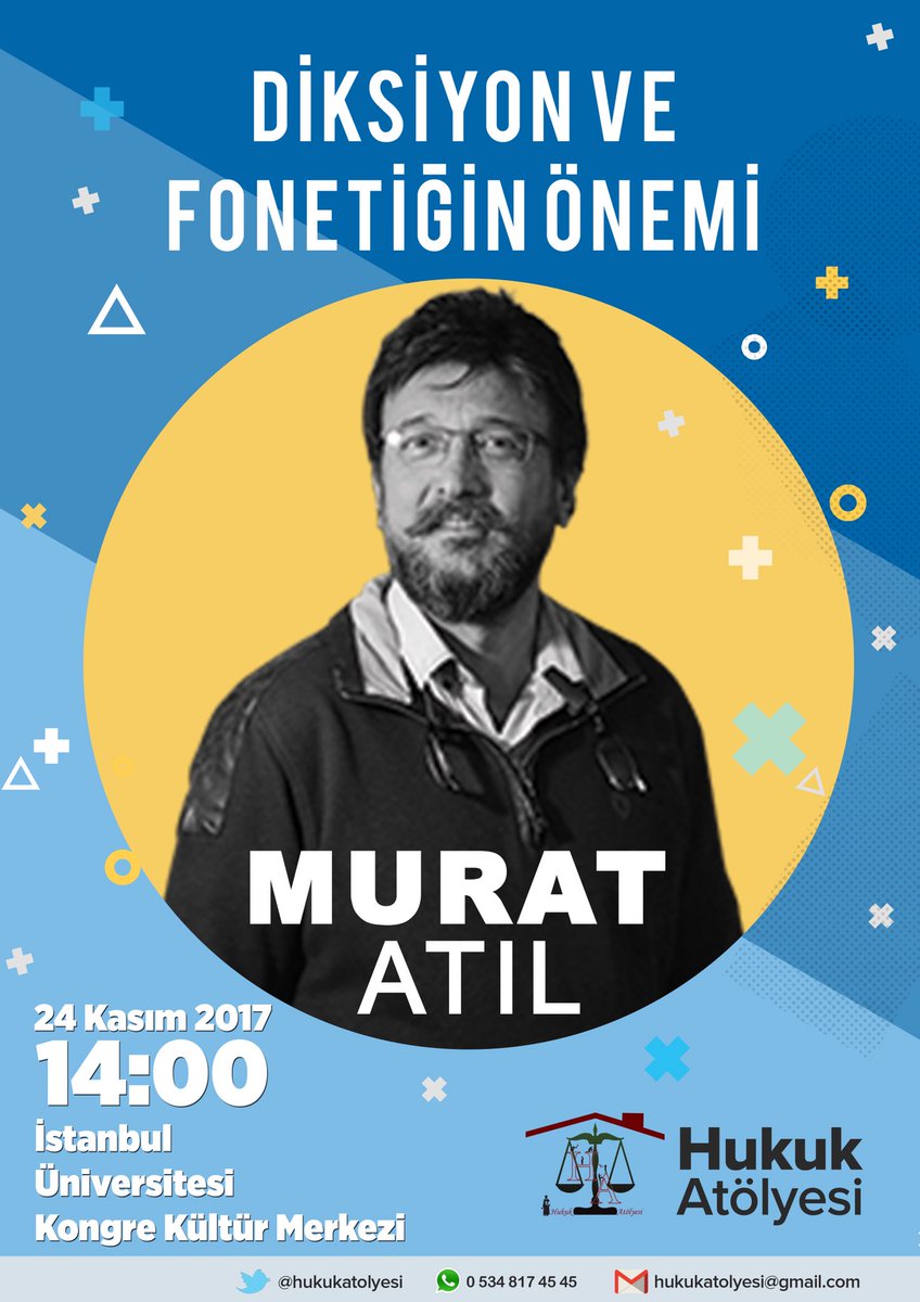 Spiker, sunucu ve dublaj sanatçısı Murat Atıl Cuma 14.00’da İstanbul Kongre Kültür Merkezi’nde bizlerle.”Diksiyon ve Fonetiğin Önemi” adlı eğitim için yerinizi almayı unutmayın.Kontenjanımız sınırlıdır.

Kayıt için; 

form.jotform.com/73230641481955
