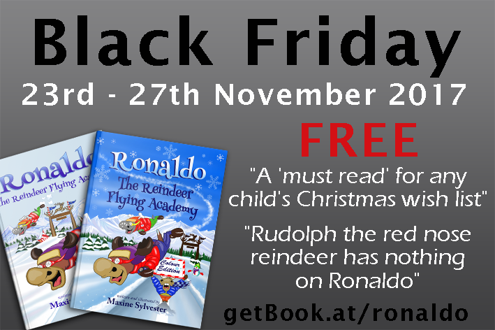 flyingronaldo's tweet photo. #FREE Today, Nov 24th
"Ronaldo: The Reindeer Flying Academy!"
"MOVE OVER RUDOLPH - RONALDO IS HERE TO STAY!"
https://t.co/MXTDAhArU9 #Kindlestuff #kindlebargain #writing #kidz #cr4u https://t.co/DFDliGtsId