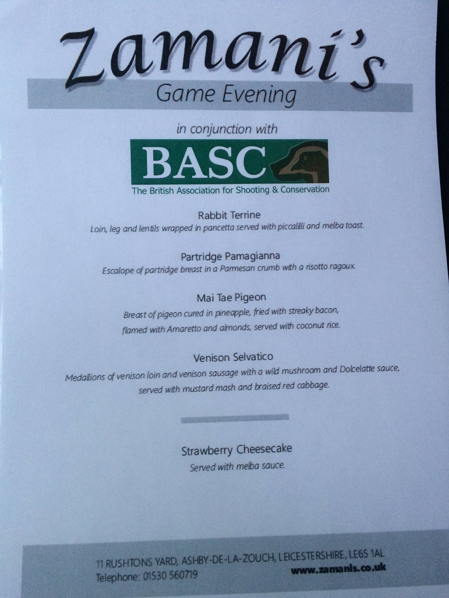 LewisBASC's tweet photo. It's #GBGameWeek and tonight we are @zamanisashby for another #tasteofgame night https://t.co/bPou5TlLnF
