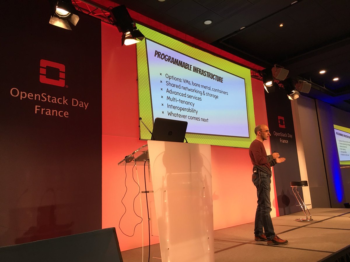 egallen's tweet photo. Proud to launch OpenStack Day France 2017 @tcarrez on stage #OpenStackDayFrance https://t.co/NjYfBfF8o5