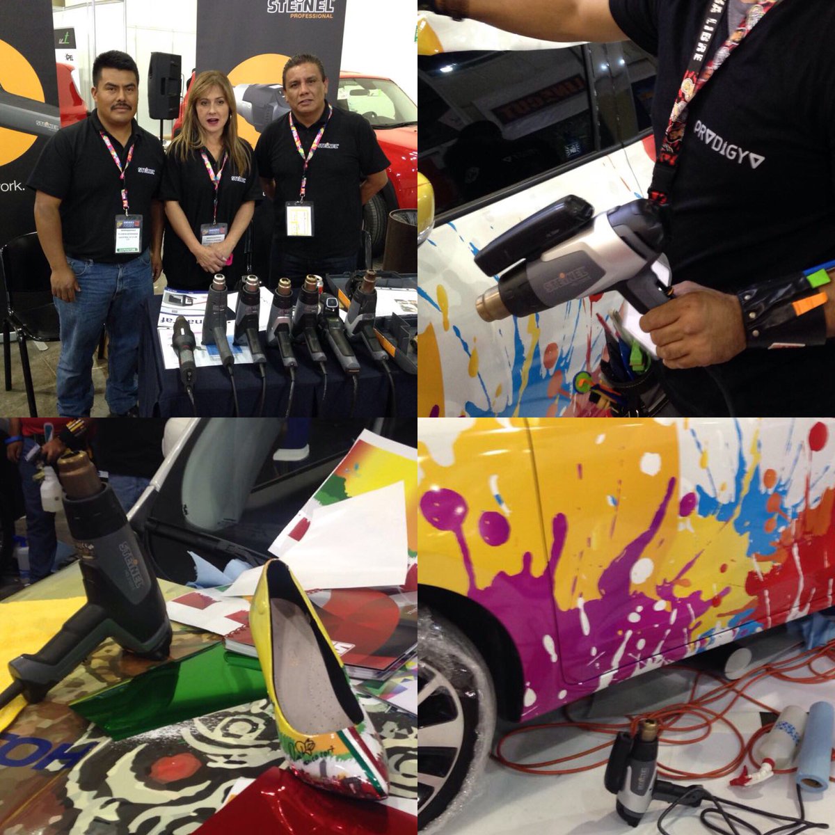 Check out how creative our HG 2120 heat gun was used at the <a href="/FESPAMexico/">FESPA Mexico</a> Wrap Master Challenge 2017! 👏🏼👠🚙🇲🇽  #fespaméxico #carwrapping #steinel #carwrappers #industrialAR