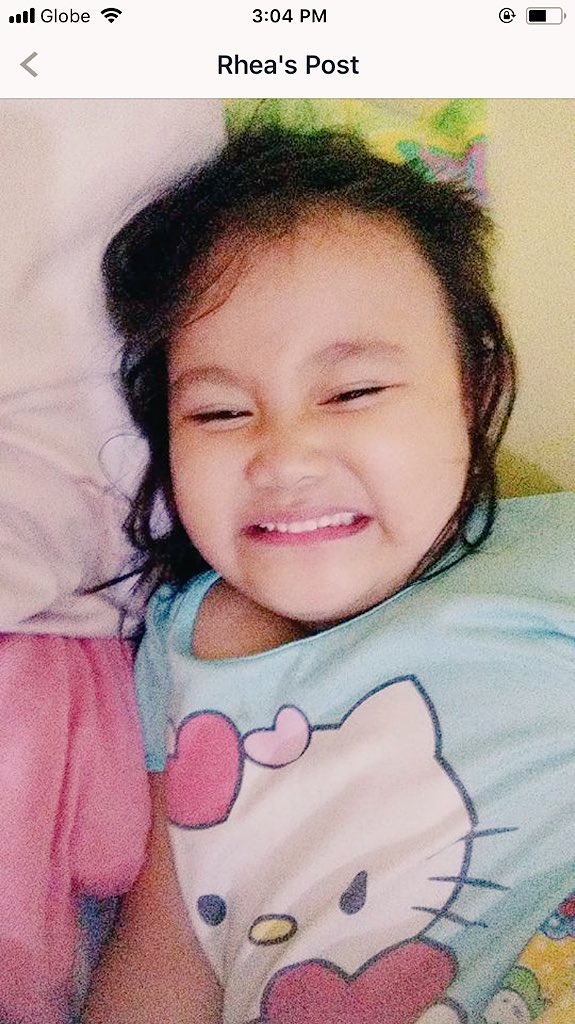 reasonablecpa's tweet photo. Dengue is really a serious one esp to kids. Hay, too soon baby girl but I know you are in a better place. We will miss you Kim. Ninang loves you! 😘 https://t.co/EQby3h1vGO
