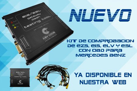 KeyCodeEs's tweet image. ¡Nuevo producto en stock! 😄 😍
 KIT de comprobación de EZS, EIS, ELV Y ESL con OBD para #MercedesBenz  
👉 goo.gl/73j6XS