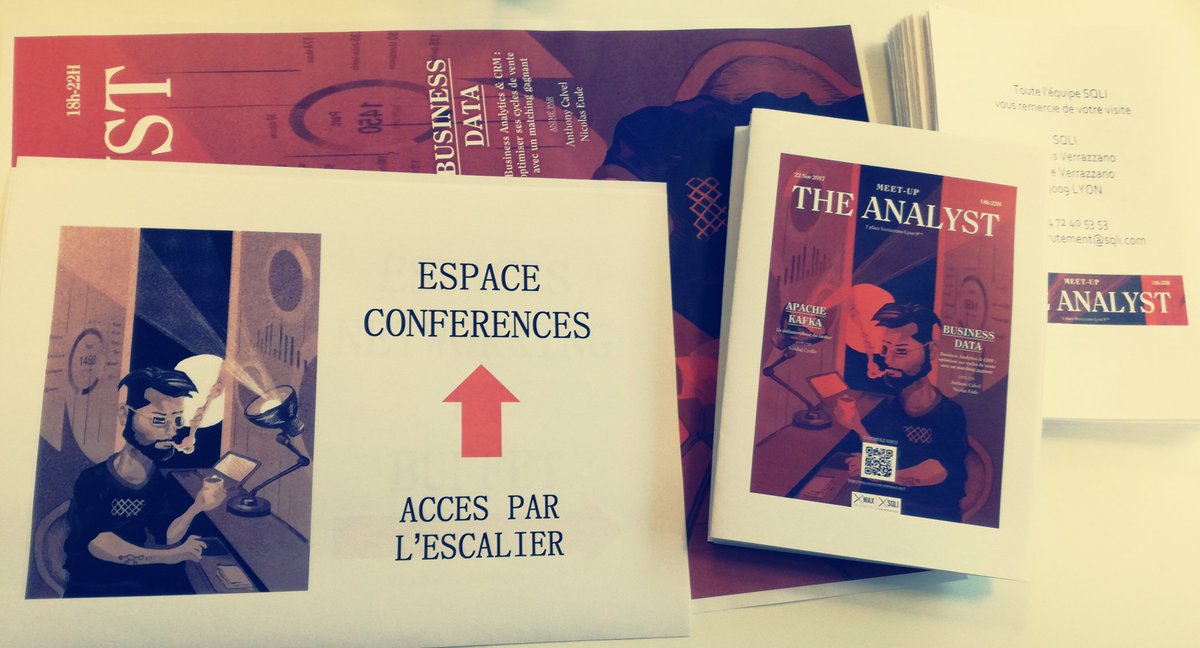 BatSally's tweet photo. La signalétique et les programmes sont imprimés pour le #MeetupSQLI! À demain @SQLI_FR ! INSCRIPTION ENCORE POSSIBLE https://t.co/ZjYbcWDpIh https://t.co/KcHyrIYKHy