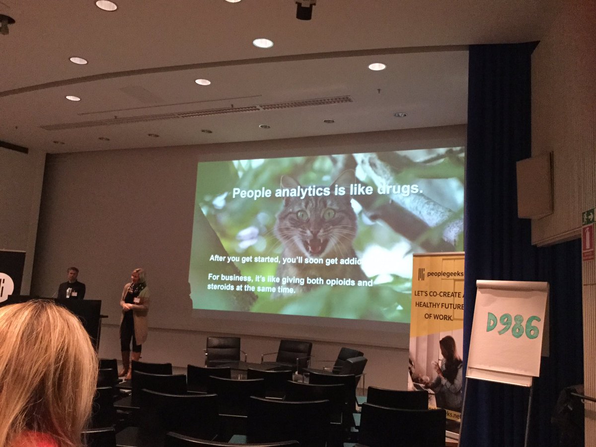 "#PeopleAnalytics is like drugs" #Pplgeeks