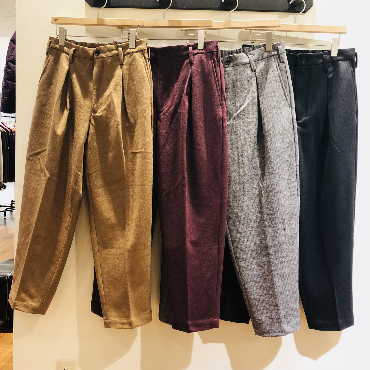 Junred ブログ更新情報 松本パルコ店 冬におすすめのパンツ入荷 T Co J2g1pxwp25 Junred ジュンレッド Fashion ファッション メンズファッション 松本パルコ スリムパンツ ワイドパンツ ウールパンツ スヌード マフラー グローブ