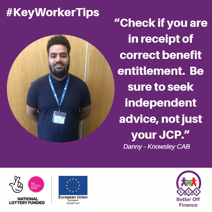 thewostandby's tweet photo. Here is Danny from @KnowsleyCAB1 offering his #KeyWorkerTip! We'll be bringing you money advice from our team of experts at #BetterOffFinance 👍👍 https://t.co/8UvDjJYKGk