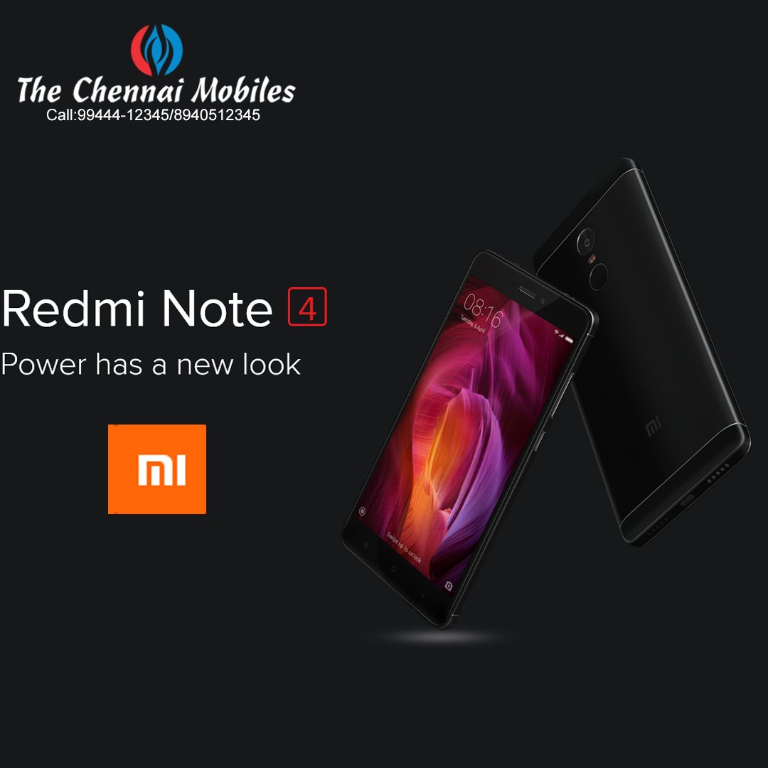 Chennai_Mobiles's tweet photo. New look of Redmi note 4 @ #TheChennaiMobiles #Redmi #note_4 https://t.co/8sbcOoESLW