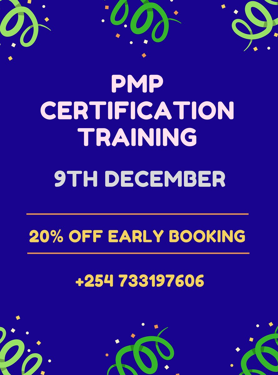 MZ_Training's tweet photo. Book early, save big - get the same quality for a lot less. It's that simple! #KCPEResults #KCPE2017Results #PMP #Kenya #ProjectManagement #ProjectManager https://t.co/jViEnO1CXV