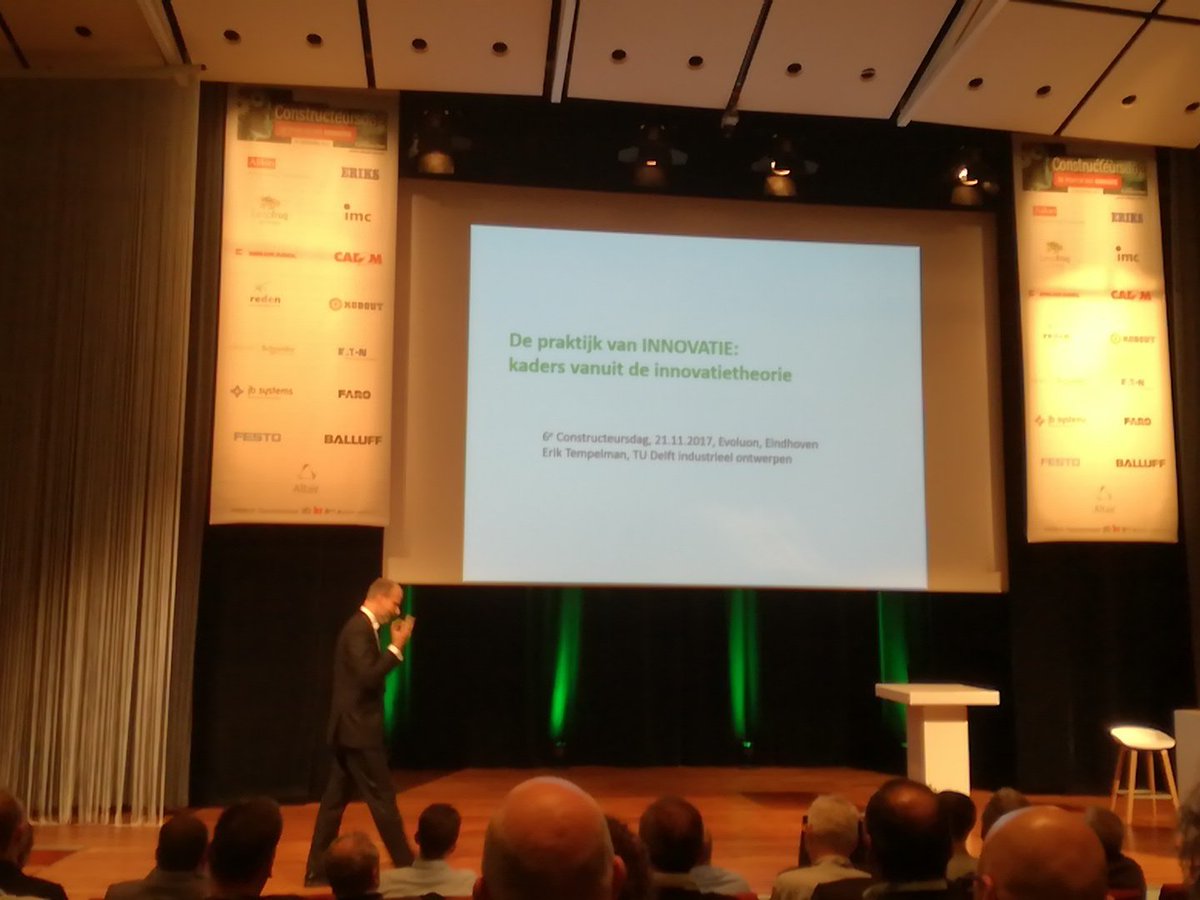 MarcWulms's tweet photo. Kick of at Constructeurs dag 2017 Innovation=? https://t.co/3QWwPy7tWL