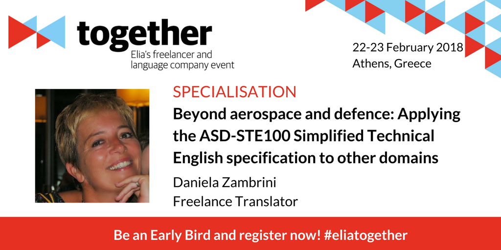 EliaOrg's tweet photo. Why Simplified Technical English could be your new best friend, with @DanielaZambrini #eliatogether https://t.co/XjX7lxJKv5 https://t.co/T0wzHpiEWR