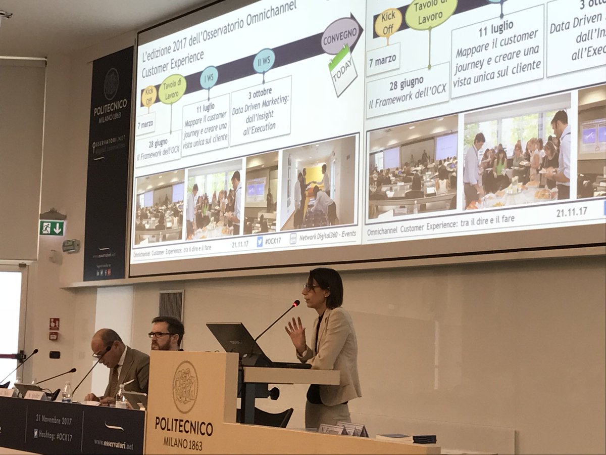 gttdnl's tweet photo. .@martavalsecchi Il prossimo obiettivo per le aziende è di dare possibilità al consumatore di avere un'esperienza davvero integrata su tutti i touchpoint che incontra durante il customer journey @Osserv_Digital #OCX17 https://t.co/du92JCHR0w
